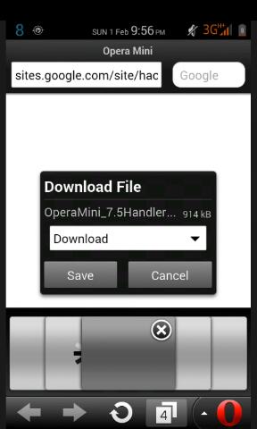 opera mini 5 beta handler free download